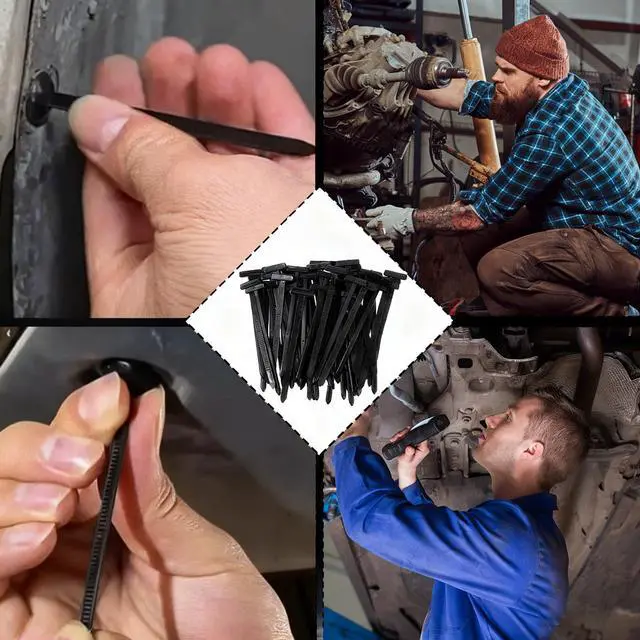 Alt view image 7 of 7 - 400 Pcs Heavy-Duty Self-Locking Cable Tie Buckle Kit Includes 2 Flush Cutters & Pliers Tip Protectors for Car Repairs, Home, Office & Outdoor Organization
