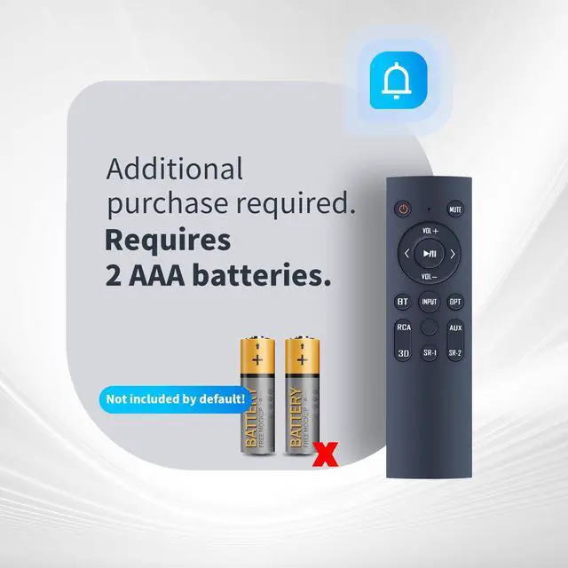 Alt view image 7 of 7 - New Replacement Remote for WOHOME Surround Sound HomeTheater Soundbar S9920