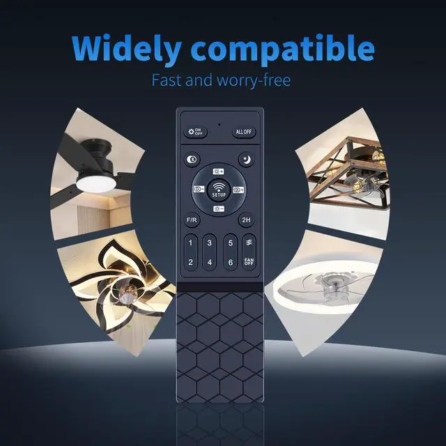 Alt view image 2 of 7 - Remote for ZHMDJDSH/Ayaoty/LEDIARY/KDG/Ohniyou ADH-CFL Ceiling Fan | Easy pairing,Responsive control,for ZMISHIBO LUDOMIDE DIAMONDFORGEFL Series Spnoid FUMLTP BESKETIE XuanDe AQUBT Fszusg