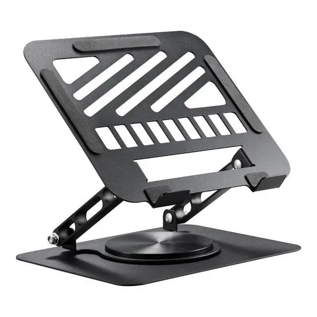 Main image of Laptop Stand for Desk Adjustable Computer Stand 360° Rotating with Hollow Ventilation Board Large Weight Capacity Laptop Riser Adjustable Height Laptop Stand for All 10" - 17'' Laptops