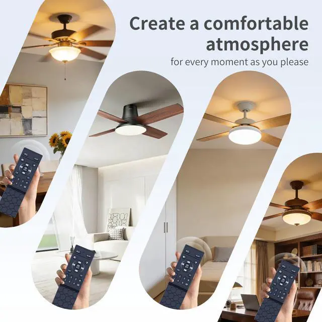 Alt view image 7 of 7 - Remote for ZHMDJDSH/Ayaoty/LEDIARY/KDG/Ohniyou ADH-CFL Ceiling Fan | Easy pairing,Responsive control,for ZMISHIBO LUDOMIDE DIAMONDFORGEFL Series Spnoid FUMLTP BESKETIE XuanDe AQUBT Fszusg