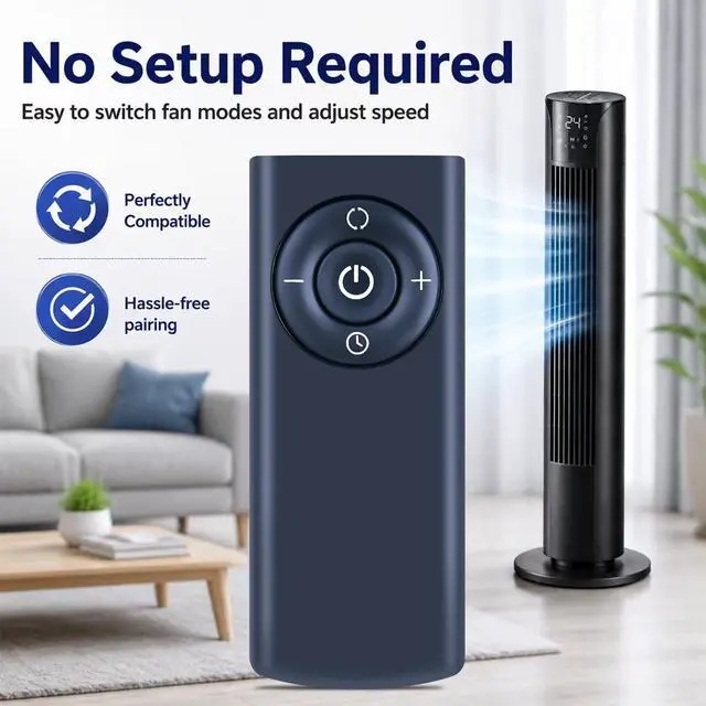 Alt view image 4 of 7 - Replacement Remote Control for Vornado Air Circulator Tower Fan OSCR32 | OSCR37 VMH505