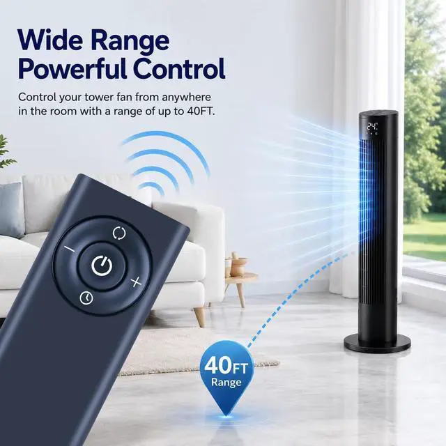 Alt view image 5 of 7 - Replacement Remote Control for Vornado Air Circulator Tower Fan OSCR32 | OSCR37 VMH505