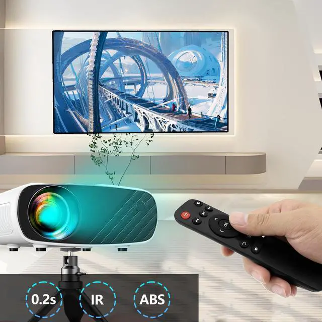 Alt view image 4 of 7 - Replacement Remote for Mini Projector,Compatible with ELEPHAS BL128 Portable Projector