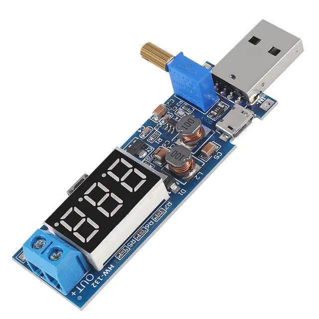 Alt view image 7 of 7 - 6pcs USB Step UP/Down Power Supply Module, 3.5V-12V to 1.2V-24V DC-DC Adjustable Boost Buck Converter Module Voltage Regulator 5V to 3.3V 9V 12V 18V 24V