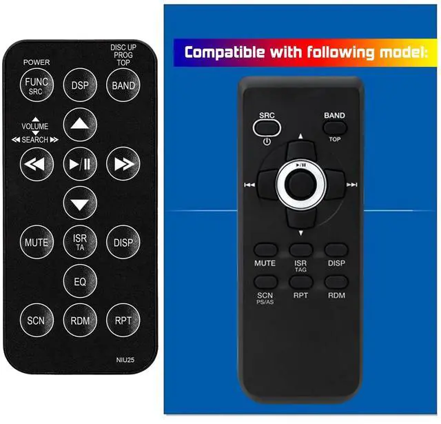 Main image of Replacement Remote Control for Clarion Car Audio Video System RCX-001 843CMU1522RM000 RCX001 RTRCX001 CZ102 CZ302 CZ401 CZ501 CZ702 M303 M303 M608 M608 CMD8 CZ301 CZ702 M205 M303 M505 M508