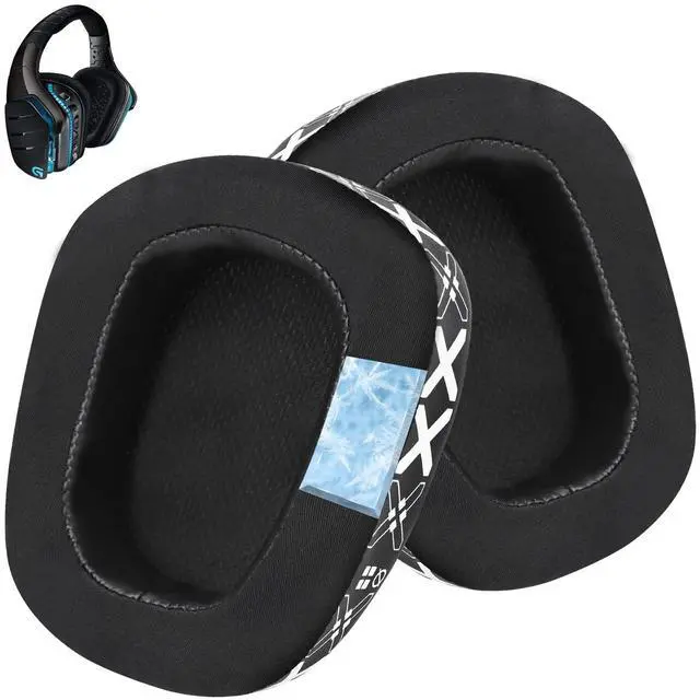 Main image of Cooling Gel Replacement Ear Pads for Logitech G933 Gaming Headset, Also Fits G935 G930 G635 G633 G633S G533 G430 G431 G432 G433 Headphone, Earpad for G332 G230 G231 G233 Headset
