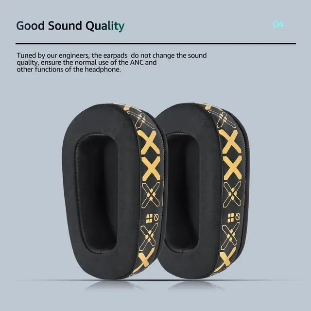 Alt view image 6 of 6 - Cooling Gel Replacement Ear Pads for Logitech G933 Gaming Headset, Also Fits G935 G930 G635 G633 G633S G533 G430 G431 G432 G433 Headphone, Earpad for G332 G230 G231 G233 Headset