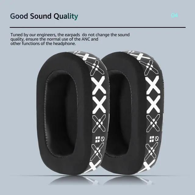 Alt view image 6 of 6 - Cooling Gel Replacement Ear Pads for Logitech G933 Gaming Headset, Also Fits G935 G930 G635 G633 G633S G533 G430 G431 G432 G433 Headphone, Earpad for G332 G230 G231 G233 Headset