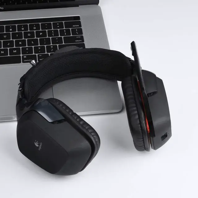 Alt view image 4 of 7 - QC35 Headband Cover for ATH-M50X, Beats Solo 3, Astro a10s, Soundlink AE II Universal Replacement Head Band Protector with Zipper, Headband Cover Cushion Protector Pad for Headphones (Large, Black)