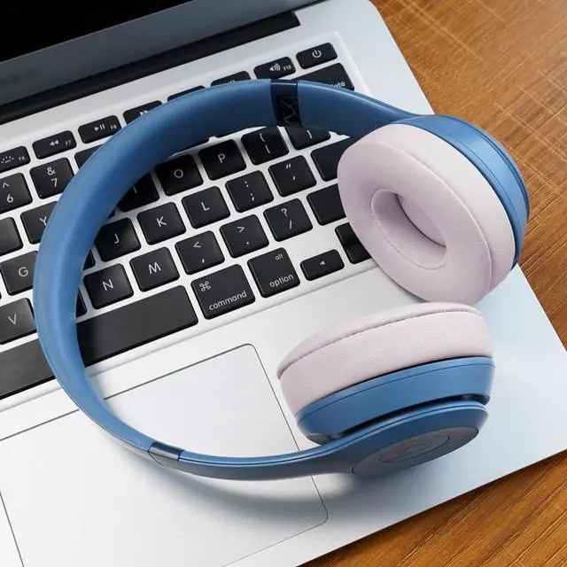 Alt view image 6 of 7 - Replacement Earpads for Beats Solo 4 Wireless On-Ear Headphones -Cloud Pink | Solo4 Ear Pad Cushions with Premium Protein Leather Durable Foam