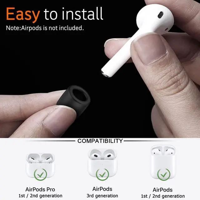 Alt view image 2 of 6 - Compatible Silicone Earbuds Strap Wire Cable Connector | Earphone Sports Neckband Replacement for Airpods Pro 3/2/1 Pro/Airpods 4/3/2/1 (Light Blue)