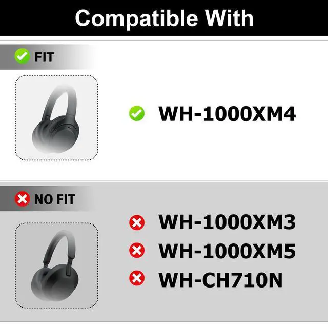Alt view image 2 of 7 - WH-1000XM4 Hinge Replacement Kit Swivel Hinge + U-Shaped Metal Lock Glove Repair Parts Genuine Compatible for Sony WH-1000xm4, Hinge Spin with Replacement Parts (Black)