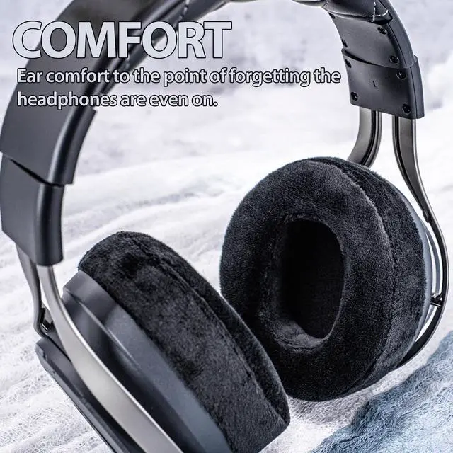 Alt view image 6 of 7 - Earpads Compatible with LS31 LS41 LS35X LS50X Headset with Microphone Foam I Replacement Ear Cushion (Soft Velour)