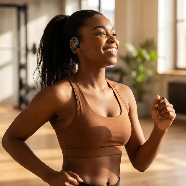 Alt view image 6 of 7 - Over The Ear Earbuds Bluetooth Headphones Wireless Earbuds 60hrs Playtime Wireless Charging Case Sports Ear Buds Stereo Sound IPX7 Waterproof Sports Earphones for Running Black
