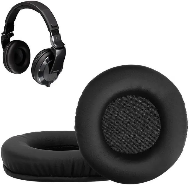 Main image of Ear Pads Compatible with Pioneer HDJ 2000/1000/1500 Earpads - 2X Replacement for Headphones - Black