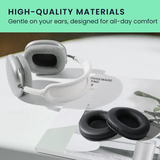 Alt view image 5 of 7 - Ear Pads Compatible with Pioneer HDJ 2000/1000/1500 Earpads - 2X Replacement for Headphones - Black