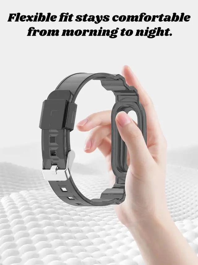 Alt view image 3 of 7 - Compatible with Google Fitbit Air Watch. Soft, durable, skin-friendly replacement band for all-day comfortable wear