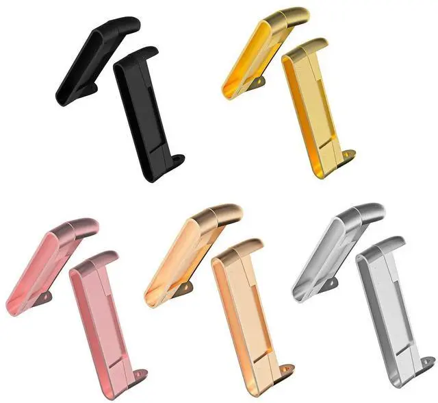 Main image of Stainless Steel 20mm Strap arc Connector for Fitbit versa 4sense 2versa 3sense Bands,Connector Adapter for Fitbit versa 4 Watch band Connector