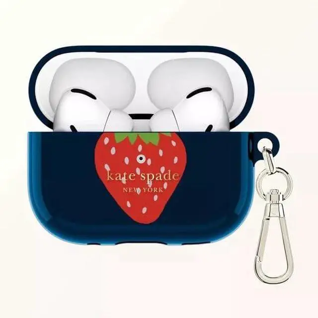 Alt view image 2 of 2 - AirPods Pro Protective Case with Keychain Ring -Strawberry, Compatible with AirPods Pro 2nd / 1st Generation