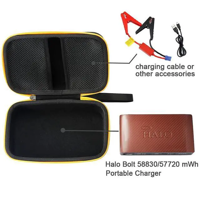 Alt view image 3 of 5 - Hard Travel Carrying Case for Halo Bolt 58830/57720 mWh Portable Phone Laptop Charger (Case Only, Not Include The Charger)