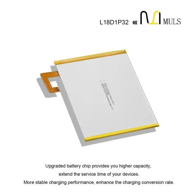 Alt view image 5 of 7 - L18D1P32 Tablet Battery for Lenovo Smart Tab M10 TB-X505F TB-X505L | TB-X505X TB-X505Xl TB-X605F TB-X605FC TB-X605L TB-X605LC TB-X605M TB-X605Cl 3.85V 4850mAh 18.7Wh with Tools, Extended runtime