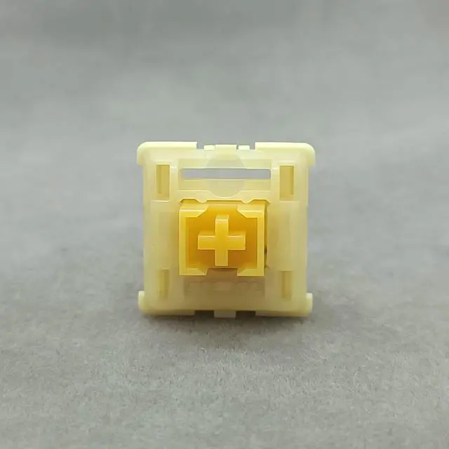 Alt view image 2 of 6 - Mechanical Keyboard Silent Shaft Switch Lubricated, Silent Tactile Low Profile Yellow Medium Switch for Tablet Notebook Desktop Computer Peripheral Keyboard(70PCS Tactile)