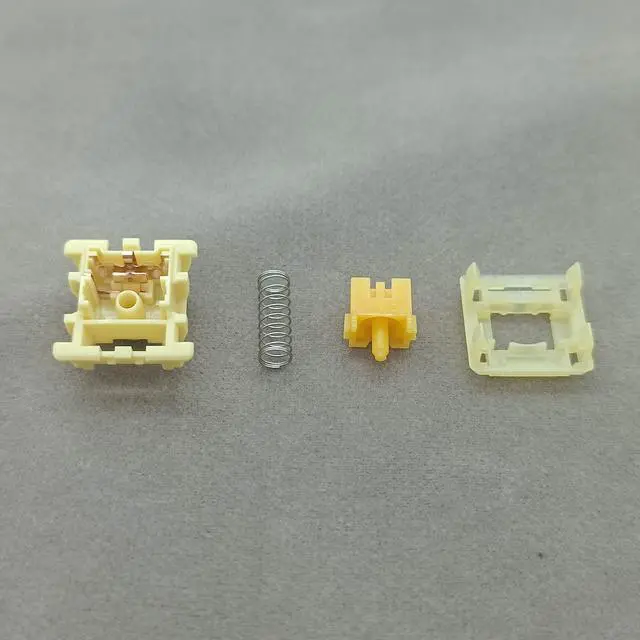 Alt view image 4 of 6 - Mechanical Keyboard Silent Shaft Switch Lubricated, Silent Tactile Low Profile Yellow Medium Switch for Tablet Notebook Desktop Computer Peripheral Keyboard(70PCS Tactile)