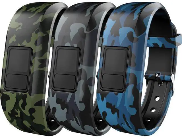Main image of Bands for Garmin Vivofit jr/jr 2/3, Adjustable Replacement Wristbands with Watch Buckle for Women Men(No Tracker)