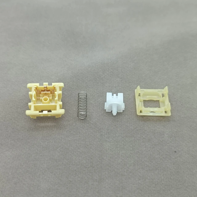 Alt view image 4 of 6 - Mechanical Keyboard Silent Shaft Switch Lubricated, Silent Linear Low Profile Yellow Medium Switch for Tablet Notebook Desktop Computer Peripheral Keyboard(70PCS Linear)