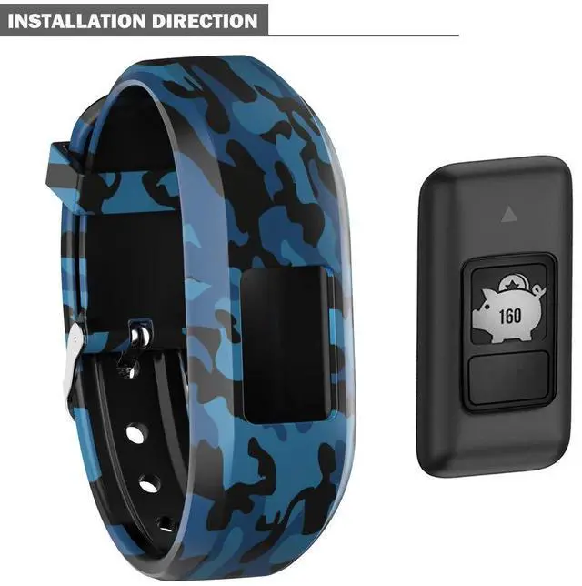 Alt view image 5 of 6 - Bands for Garmin Vivofit jr/jr 2/3, Adjustable Replacement Wristbands with Watch Buckle for Women Men(No Tracker)