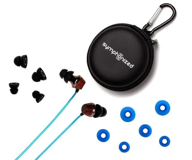 Alt view image 7 of 7 - ALN 2.0 Premium Genuine Wood In-ear Noise-isolating Headphones|Earbuds|Earphones with Innovative Shield Technology Cable and Mic (Metallic Blue)