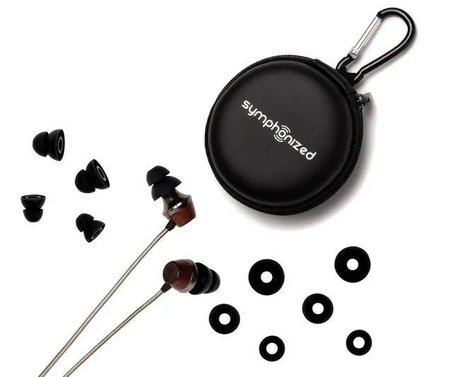 Alt view image 6 of 6 - ALN 2.0 Premium Genuine Wood In-ear Noise-isolating Headphones|Earbuds|Earphones with Innovative Shield Technology Cable and Mic (Gunmetal)