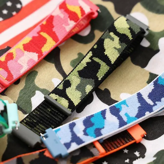 Alt view image 6 of 7 - 5-Pack Nylon Band Compatible with Garmin Bounce 2 Bands, Soft Sport Strap Durable Replacement Camo Wristband for Bounce