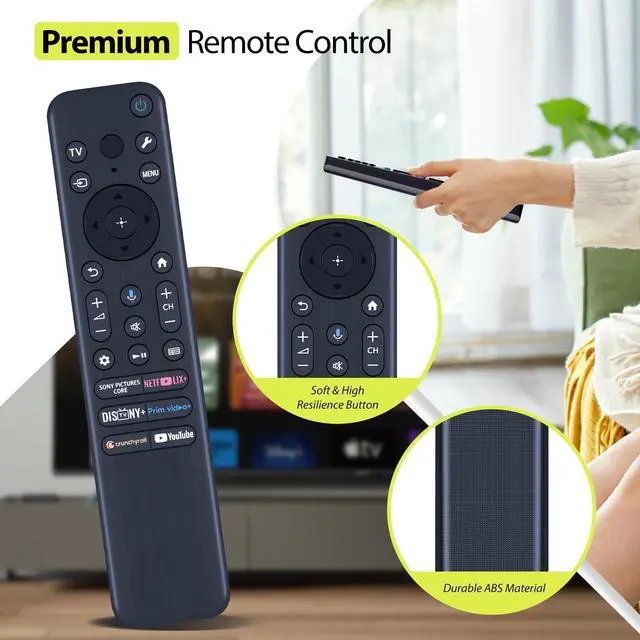 Alt view image 4 of 7 - MF-TX920U RMF-TX820U Remote Control for Sony BRAVIA 3 Smart TV | K-43S30 K-43XR70 K-50S30 K-50XR70 K-55S30 K-55XR70 K-65S30 K-65XR70 K-75S30 K-75XR70 K-85S30 K-85XR70