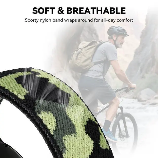 Alt view image 2 of 7 - 5-Pack Nylon Band Compatible with Garmin Bounce 2 Bands, Soft Sport Strap Durable Replacement Camo Wristband for Bounce