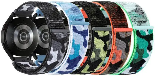 Main image of 5-Pack Nylon Band Compatible with Garmin Bounce 2 Bands, Soft Sport Strap Durable Replacement Camo Wristband for Bounce