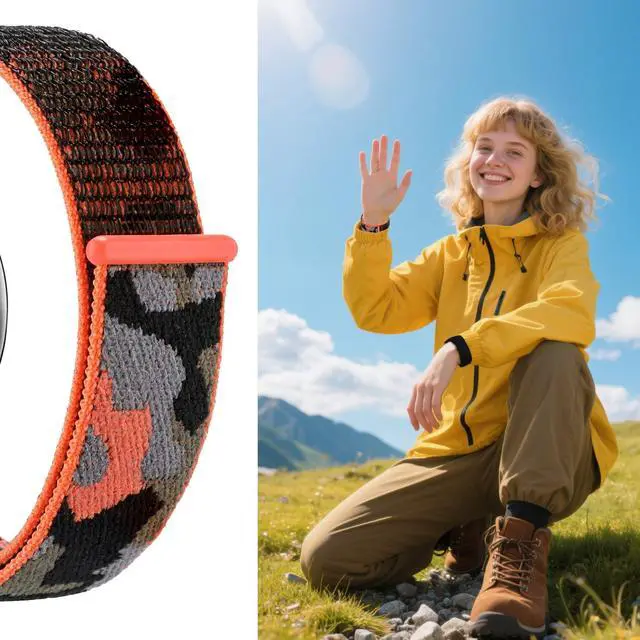 Alt view image 6 of 7 - 5-Pack Nylon Band Compatible with Garmin Bounce 2 Bands, Soft Sport Strap Durable Replacement Camo Wristband for Bounce