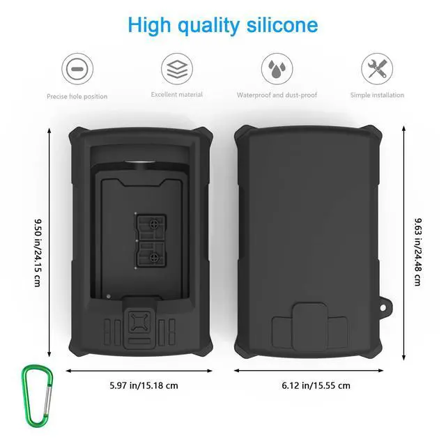 Alt view image 2 of 7 - Fish Finder Protective Silicone Skin Cover Compatible with Garmin Striker Vivid 7cv and 7sv,Garmin Striker 7cv/7sv Sonar Transducer,Silicone Cover with Installation Case