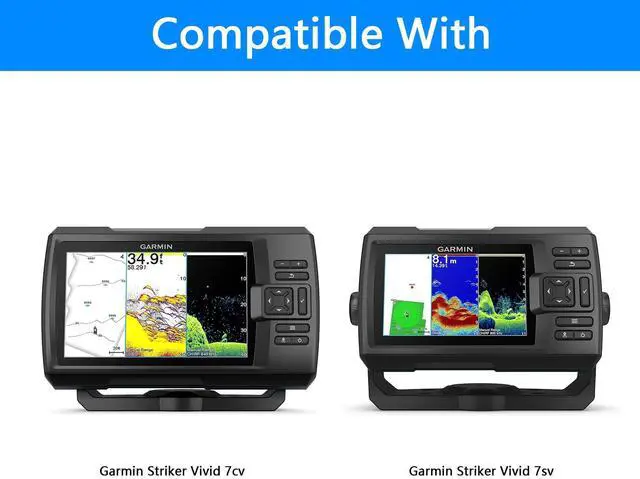 Alt view image 3 of 7 - Fish Finder Protective Silicone Skin Cover Compatible with Garmin Striker Vivid 7cv and 7sv,Garmin Striker 7cv/7sv Sonar Transducer,Silicone Cover with Installation Case