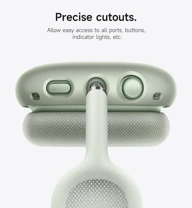 Alt view image 4 of 6 - for AirPods Max Case Cover, TPU Anti-Scratch Ear Cups Cover for Apple AirPods Max - Cyan