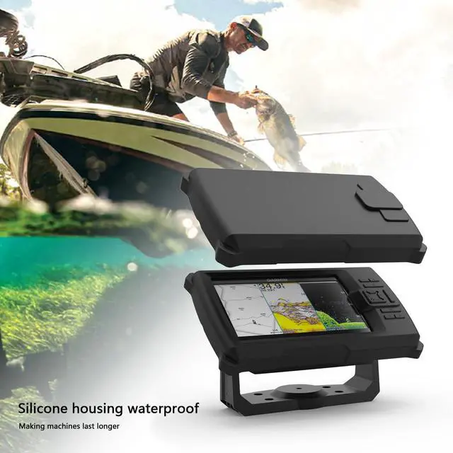 Alt view image 6 of 7 - Fish Finder Protective Silicone Skin Cover Compatible with Garmin Striker Vivid 7cv and 7sv,Garmin Striker 7cv/7sv Sonar Transducer,Silicone Cover with Installation Case