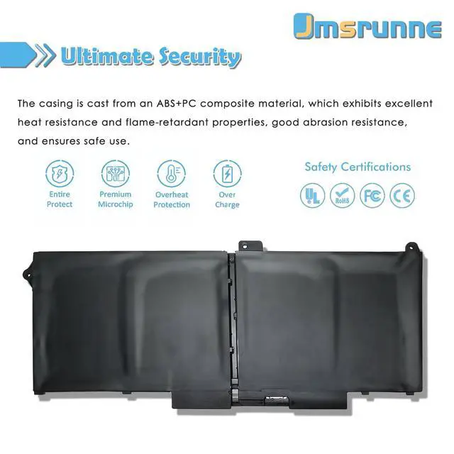 Alt view image 4 of 7 - RJ40G Laptop Battery Replacement for Dell Latitude 15 5520 Latitude 14 5420Precision 15 3560 Series M033W 01K2CF P137G P137G001 P104F P104F001 0M3KCN 0WK3F1 075X16 WY9DX
