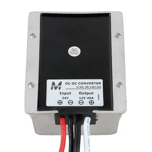 Alt view image 5 of 7 - New BIG-Size Voltage Converter Regulator DC 24V to DC 12V 40A 480W Buck Transformer Waterproof