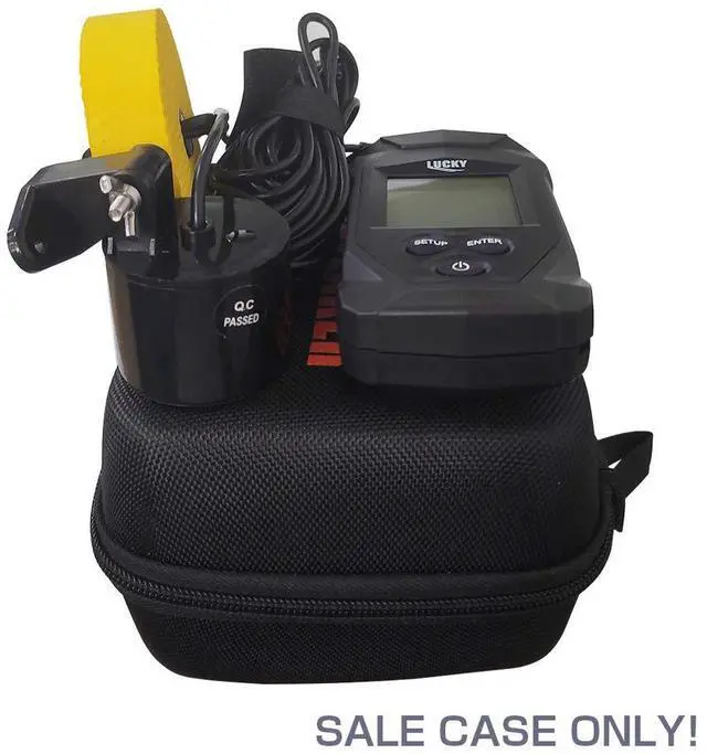 Alt view image 2 of 7 - Hard EVA Case for Lucky/ Portable Sonar Kayak Fish Finder Sonar Sensor Fish Finder Boat Depth Finder for Fishing