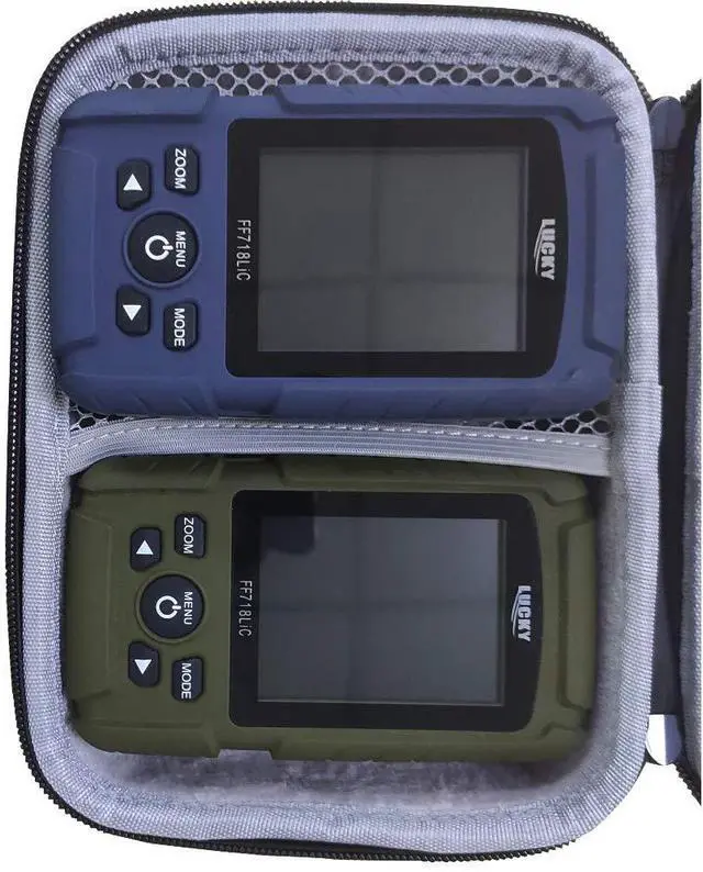 Alt view image 3 of 7 - Hard EVA Case for Lucky/ Portable Sonar Kayak Fish Finder Sonar Sensor Fish Finder Boat Depth Finder for Fishing