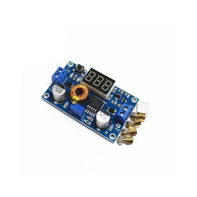 Alt view image 2 of 6 - 2-Pack XL4015 5A 75W DC-DC Step-Down Module, LED Voltmeter | 4-38V input, self-calibrating voltmeter, for DIY adjustable power supply projects