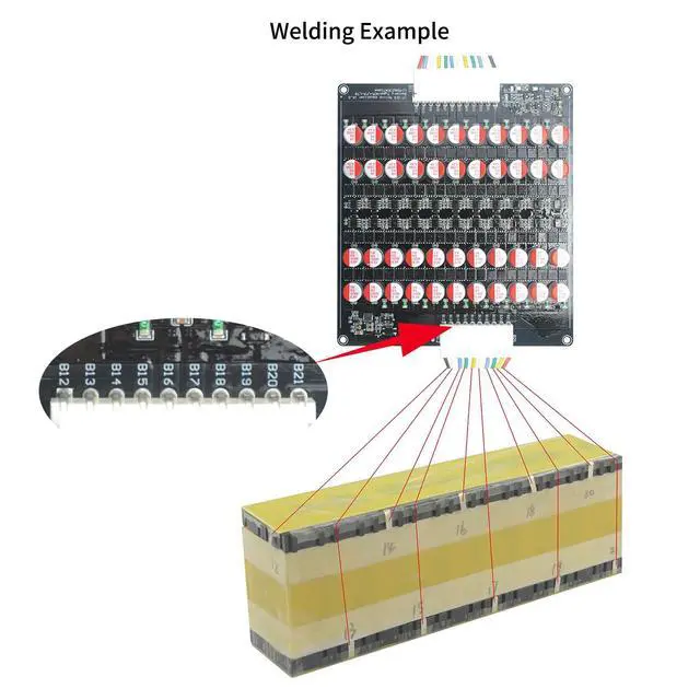 Alt view image 5 of 7 - 5.5A 5S to 21S 5S 6S 7S 8S 9S 10S 12S 14S 16S 17S 21S Smart Active Balancer Active Equalizer Balancer for li-ion NCM Lifepo4 LFP LTO Battery Energy Capacitor (17S-21S)