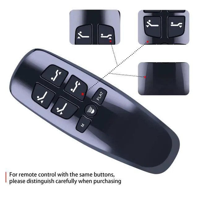 Alt view image 5 of 5 - Replacement Remote Control for Lucid L300, for Bed Tech Bedtech BT2000, for Milemont Richmat HJH13D Adjustable Bed, for AMBEE21 CastleBeds (Not BT Version)