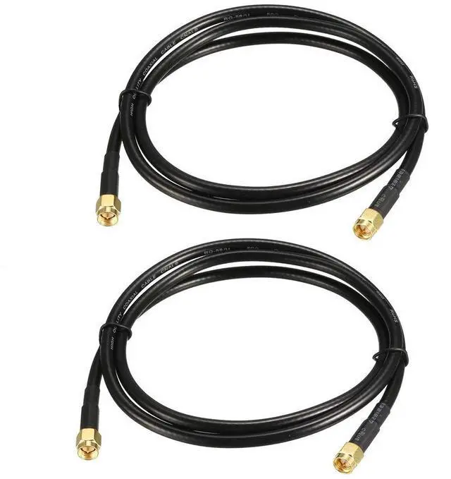 Main image of Antenna Extension Cable SMA Male to SMA Male Coaxial Cable RG58 50 Ohm 6 ft 2pcs